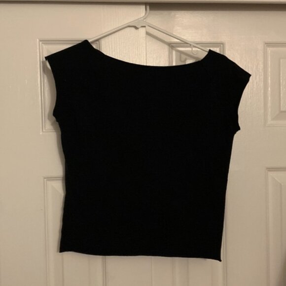 UO Out From Under Cotton Compression Boatneck Cropped Tee - Picture 5 of 6